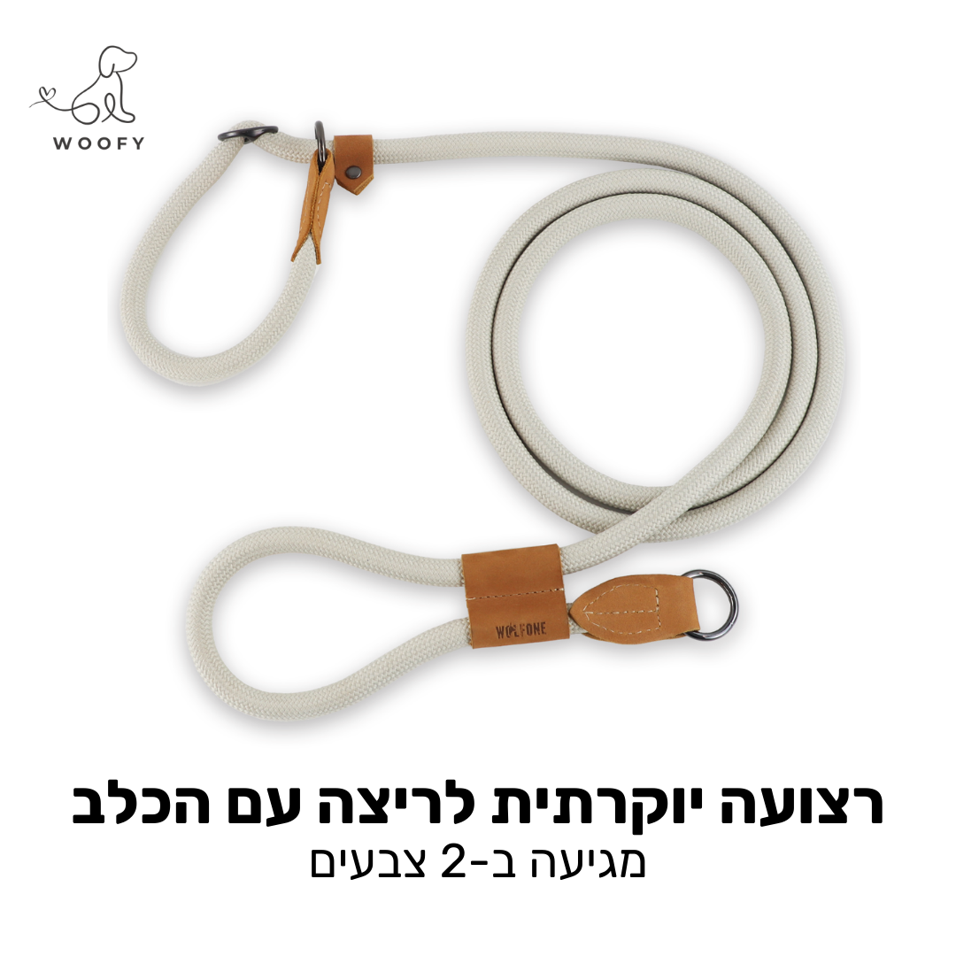 רצועה ריצה יוקרתית לכלב 3 מטר - מושלמת לספורט